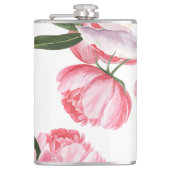 Schöne Rose Flachmann (Vorderseite)