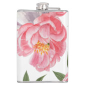 Schöne Rose Flachmann (Rückseite)