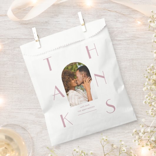 Schöne Rose Foto Hochzeit Geschenktütchen (Ausgeschnitten)