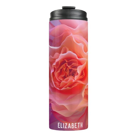 Schöne Rose Friends Thermal Tumbler Thermosbecher (Vorderseite)
