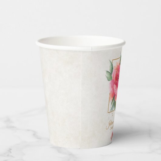 Schöne Rose Garden Budget Hochzeit Pappbecher (Rechts)