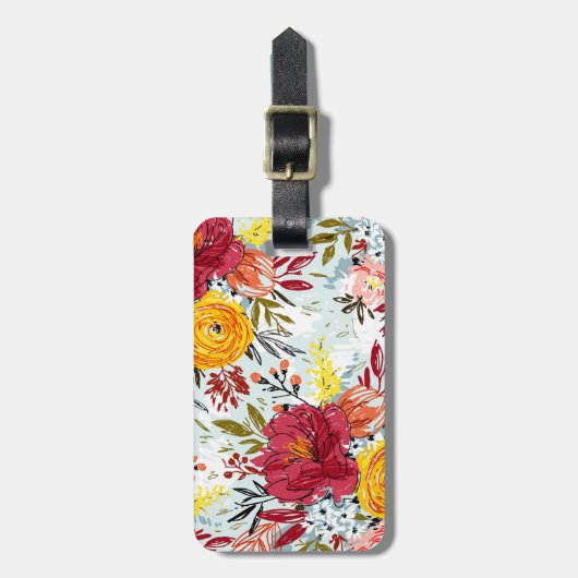 Schöne Rose Gepäckanhänger (Vorderseite vertikal)