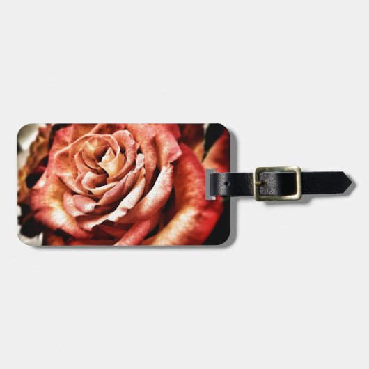 Schöne Rose Gepäckanhänger (Vorderseite horizontal)
