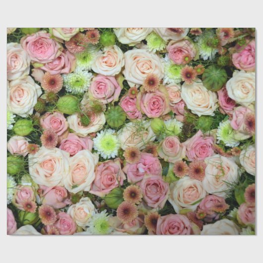 Schöne Rose Geschenkpapier (Flach)