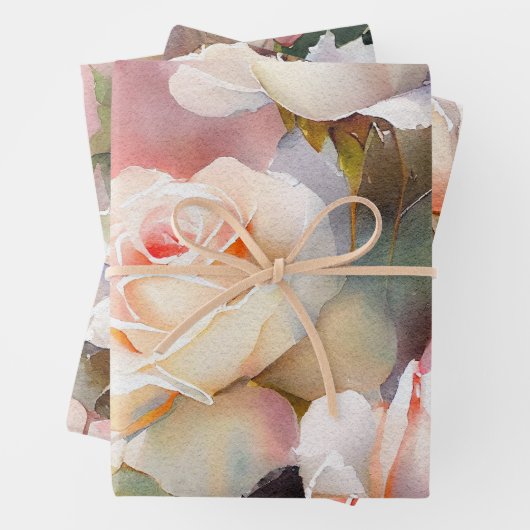 Schöne Rose Geschenkpapier Set (Beispiel)