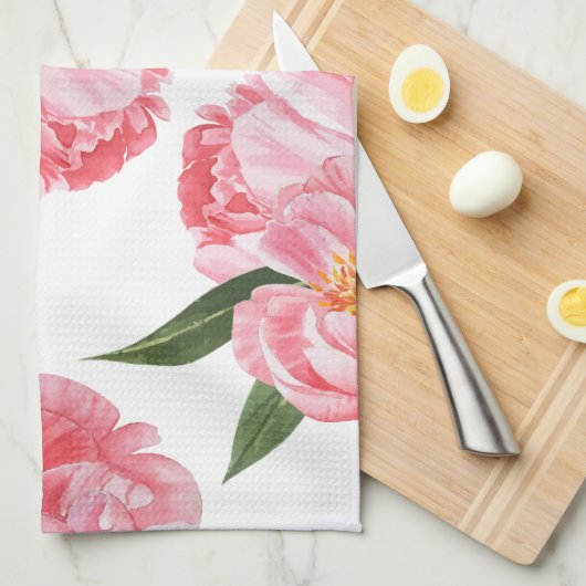 Schöne Rose Geschirrtuch (Viertel Falte)