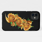 Schöne Rose Gold Blume Case-Mate iPhone Hülle (Rückseite (Horizontal))
