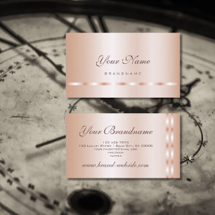 Schöne Rose Gold Effekt Beruflich und modern Visitenkarte