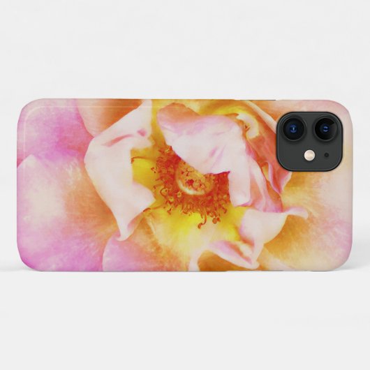 Schöne Rose Gold Pink Art Phone Case (Rückseite (Horizontal))