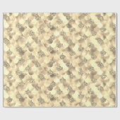 Schöne Rose Gold Pink Glitzer Meerjungfrau Skala Geschenkpapier (Flach)