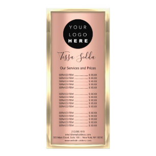 Schöne Rose Golden Werbekarte