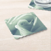 Schöne Rose Grüne Blume Untersetzer (angewinkelt)