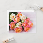 Schöne Rose Grußkarte Karte (Vorderseite/Rückseite Beispiel)