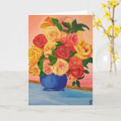 Schöne Rose - Grußkarte Karte (Gelbe Blume)