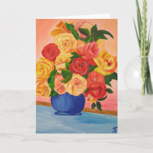 Schöne Rose - Grußkarte Karte