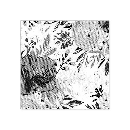 Schöne Rose Gummistempel (Prägung)