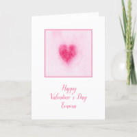 Schöne Rose Herzens Valentinstag Karte