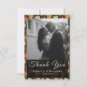 Schöne Rose Hochzeit danke Ihnen Karten
