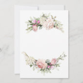 Schöne Rose Hochzeitsvorlage Einladung (Vorderseite)