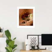 Schöne Rose im Herbst Poster (Heimbüro)