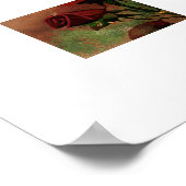 Schöne Rose im Herbst Poster (Ecke)