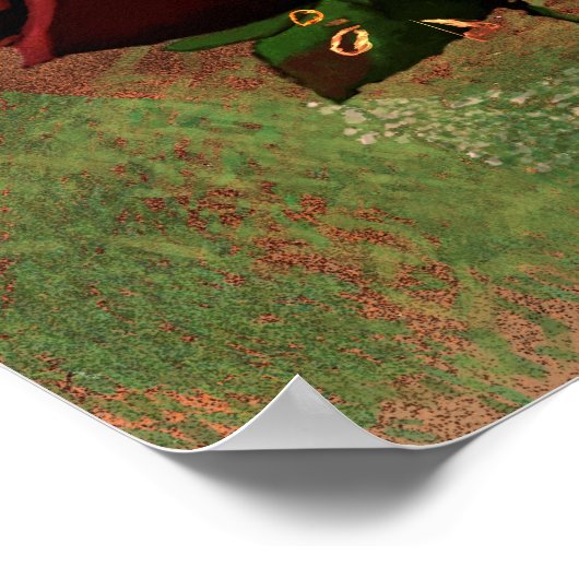 Schöne Rose im Herbst Poster (Ecke)