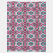 Schöne Rose im Vintagen Look Fleecedecke (Vorderseite)