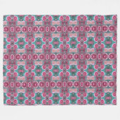 Schöne Rose im Vintagen Look Fleecedecke (Vorderseite (Horizontal))