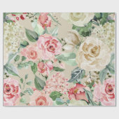 Schöne Rose im Wasserfarbenbereich Geschenkpapier (Flach)