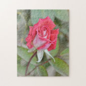 Schöne Rose in der Blume Natur Puzzle (Vertikal)