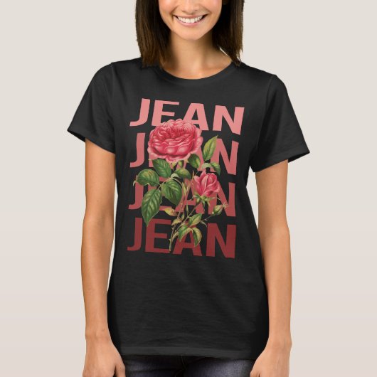 Schöne Rose - Jean Name T-Shirt (Vorderseite)