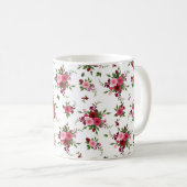 Schöne Rose Kaffee Tasse (VorderseiteRechts)