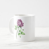 Schöne Rose Kaffeetasse (Vorderseite Links)