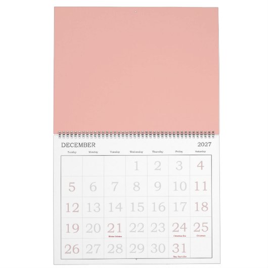 Schöne Rose Kalender (Dez 2027)