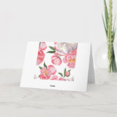 Schöne Rose Karte (Rückseite)