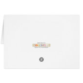 Schöne Rose-Karte mit rosa Pierre de Ronsard (Rückseite Horizontal)