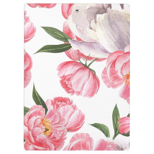 Schöne Rose Klemmbrett (Rückseite)