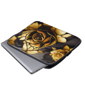 SCHÖNE ROSE LAPTOPSCHUTZHÜLLE (Vorne Knopf)