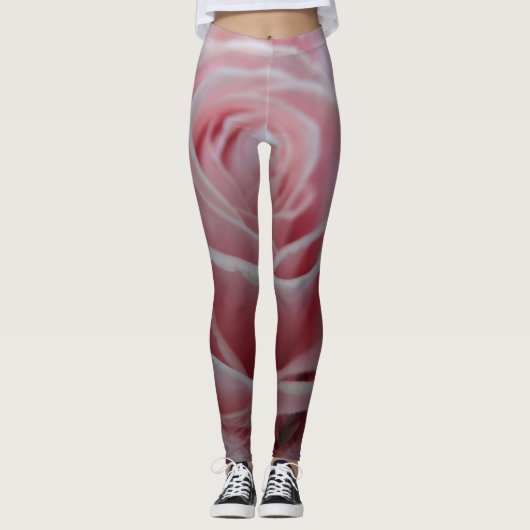 Schöne Rose Leggings (Vorderseite)