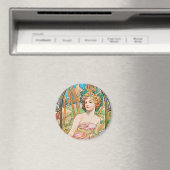 Schöne Rose Magnet (In Situ (Geschirrspüler))