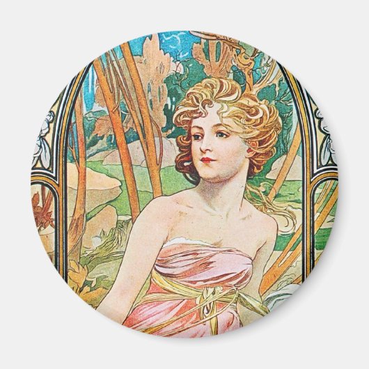 Schöne Rose Magnet (Vorne)