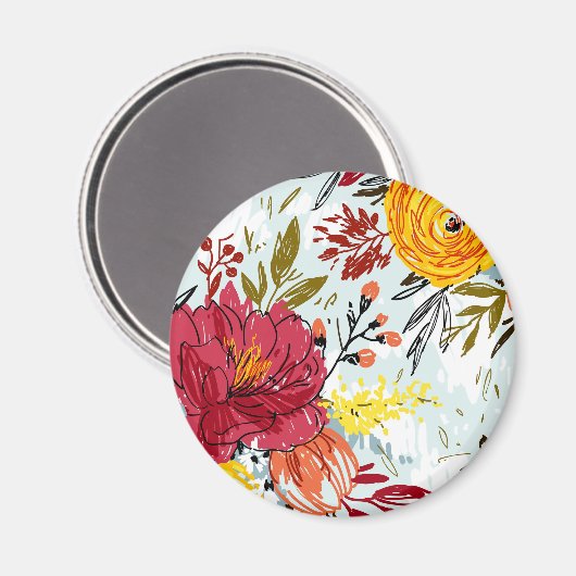 Schöne Rose Magnet (Vorderseite/Rückseite)