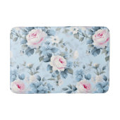 Schöne Rose mit Blumenblättern Badematte (Vorderseite)
