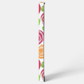 Schöne Rose mit Blumenmuster Samsung Galaxy Hülle (Linke Seite)