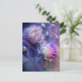 Schöne Rose mit weichem Fokus Postkarte (Stehend Vorderseite)