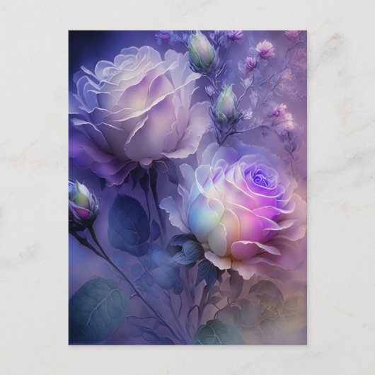 Schöne Rose mit weichem Fokus Postkarte (Vorderseite)
