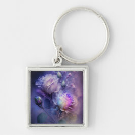 Schöne Rose mit weichem Fokus Schlüsselanhänger