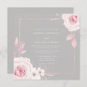 Schöne Rose Moderne Bilderwelt Einladung (Vorne/Hinten)