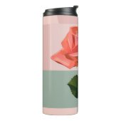 Schöne Rose Mütter Tag Geschenk Retro Thermosbecher (Nach links gedreht)