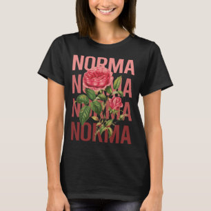 Schöne Rose - Name Norma T-Shirt